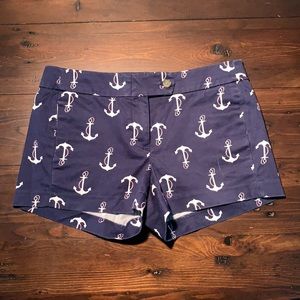 J Crew women’s candy anchor print chino shorts